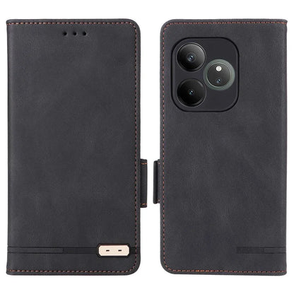 For Realme GT 6 5G / GT 6T 5G / GT Neo6 5G / GT Neo6 SE 5G Case Leather Wallet Hardware Decor Phone Cover