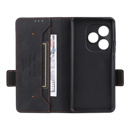 For Realme GT 6 5G / GT 6T 5G / GT Neo6 5G / GT Neo6 SE 5G Case Leather Wallet Hardware Decor Phone Cover