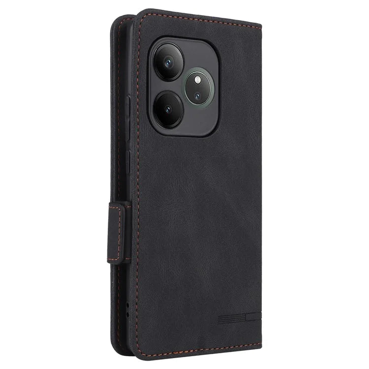 For Realme GT 6 5G / GT 6T 5G / GT Neo6 5G / GT Neo6 SE 5G Case Leather Wallet Hardware Decor Phone Cover
