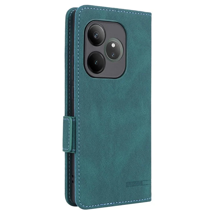 For Realme GT 6 5G / GT 6T 5G / GT Neo6 5G / GT Neo6 SE 5G Case Leather Wallet Hardware Decor Phone Cover