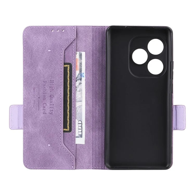 For Realme GT 6 5G / GT 6T 5G / GT Neo6 5G / GT Neo6 SE 5G Case Leather Wallet Hardware Decor Phone Cover
