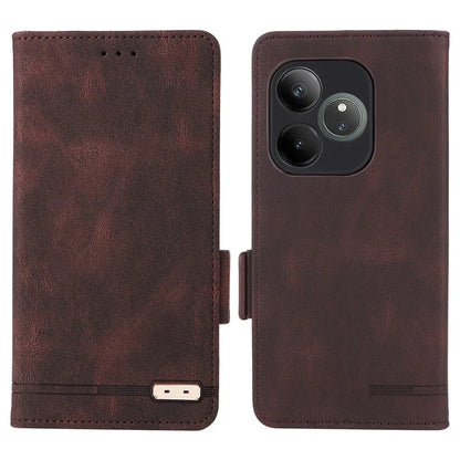 For Realme GT 6 5G / GT 6T 5G / GT Neo6 5G / GT Neo6 SE 5G Case Leather Wallet Hardware Decor Phone Cover