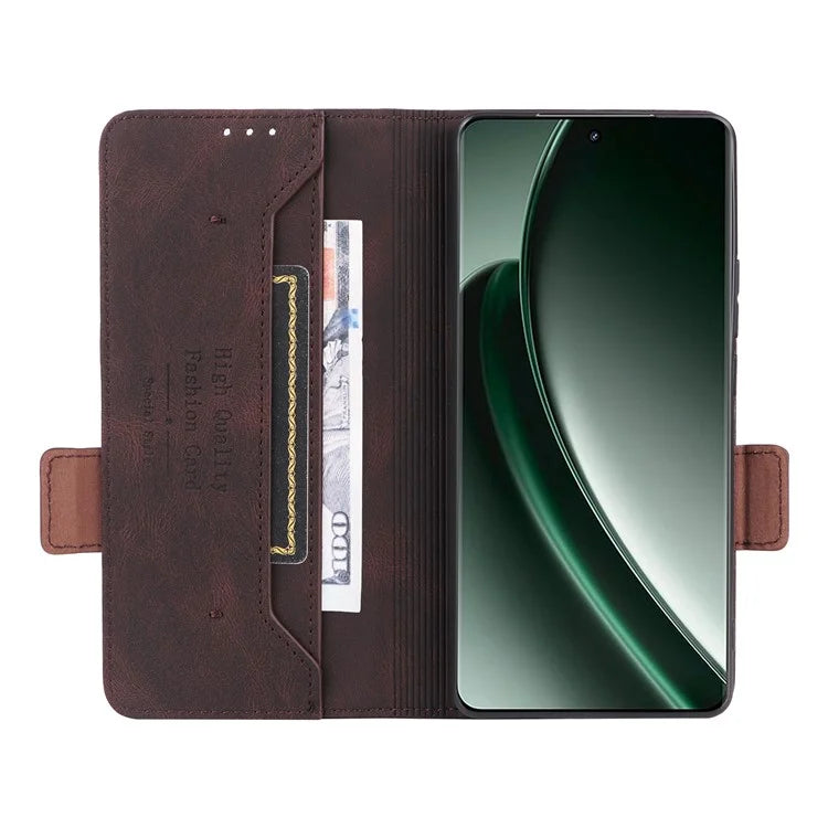 For Realme GT 6 5G / GT 6T 5G / GT Neo6 5G / GT Neo6 SE 5G Case Leather Wallet Hardware Decor Phone Cover