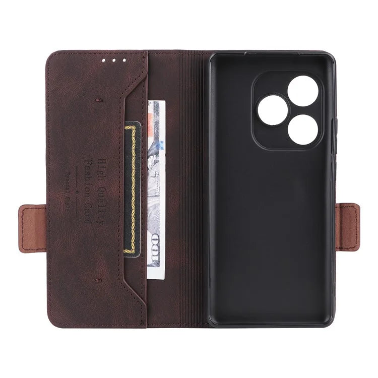 For Realme GT 6 5G / GT 6T 5G / GT Neo6 5G / GT Neo6 SE 5G Case Leather Wallet Hardware Decor Phone Cover