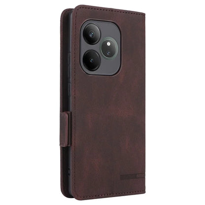 For Realme GT 6 5G / GT 6T 5G / GT Neo6 5G / GT Neo6 SE 5G Case Leather Wallet Hardware Decor Phone Cover