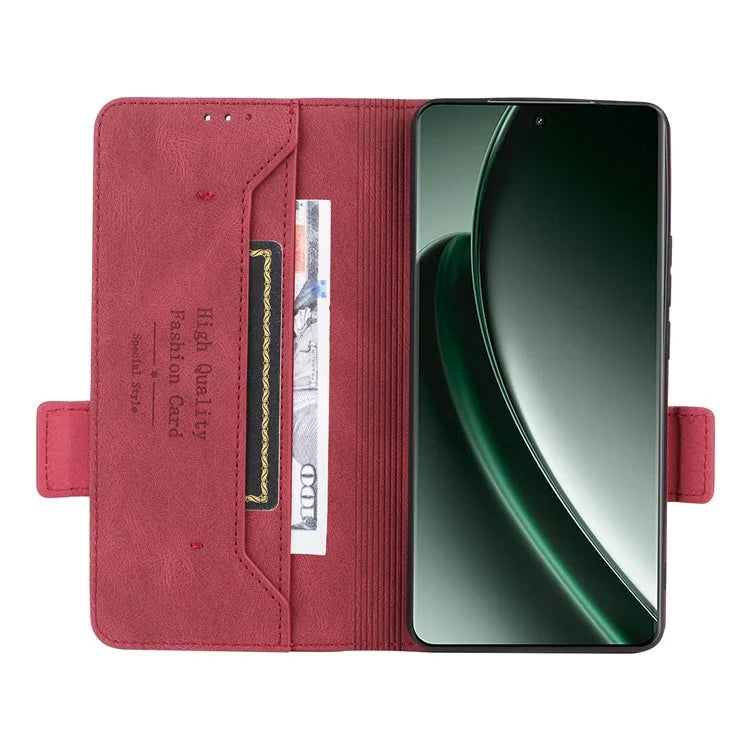 For Realme GT 6 5G / GT 6T 5G / GT Neo6 5G / GT Neo6 SE 5G Case Leather Wallet Hardware Decor Phone Cover