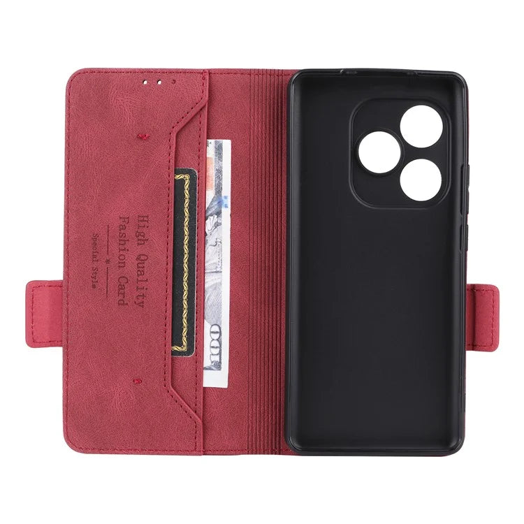 For Realme GT 6 5G / GT 6T 5G / GT Neo6 5G / GT Neo6 SE 5G Case Leather Wallet Hardware Decor Phone Cover