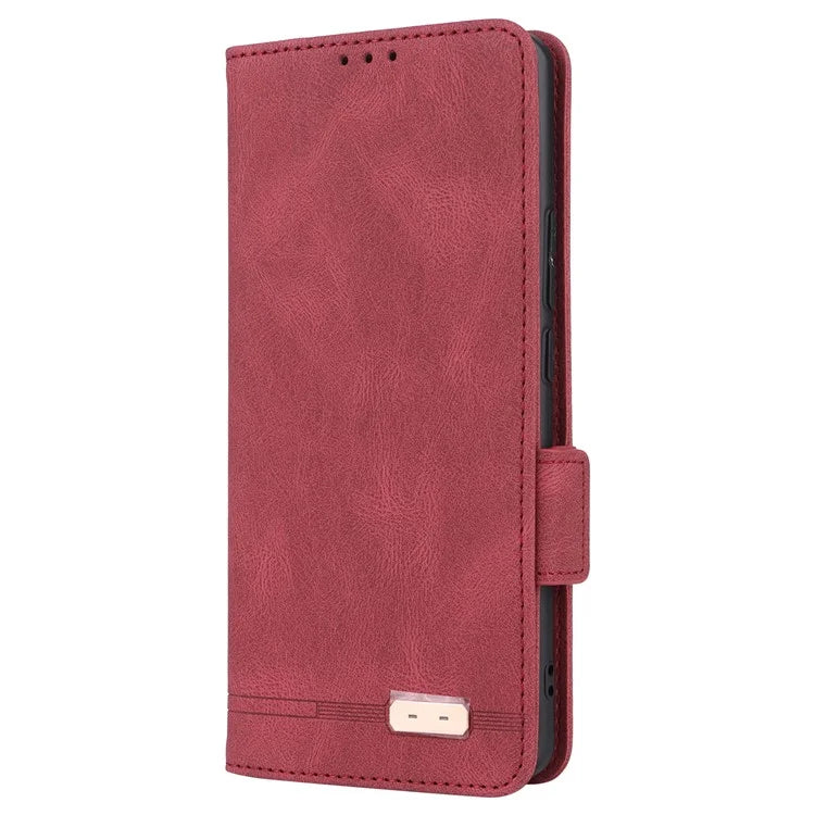 For Realme GT 6 5G / GT 6T 5G / GT Neo6 5G / GT Neo6 SE 5G Case Leather Wallet Hardware Decor Phone Cover
