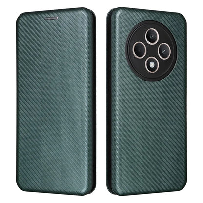 For Oppo Reno12 F 5G Case Carbon Fiber Texture Leather Phone Cover with Card Slot