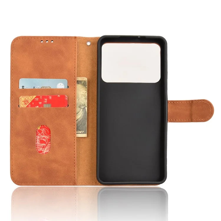 For Xiaomi Redmi K70 Ultra Leather Case Skin-Feel Anti-Drop Wallet Flip Phone Cover