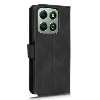 For Honor X6b 4G Leather Case Skin-Feel Anti-Drop Wallet Flip Phone Cover