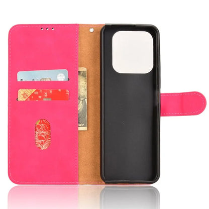 For Honor X6b 4G Leather Case Skin-Feel Anti-Drop Wallet Flip Phone Cover