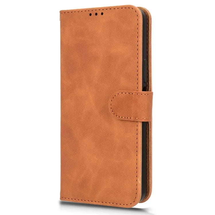 For Honor X6b 4G Leather Case Skin-Feel Anti-Drop Wallet Flip Phone Cover