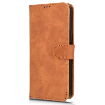 For Honor X6b 4G Leather Case Skin-Feel Anti-Drop Wallet Flip Phone Cover