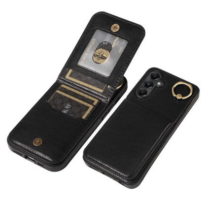 004 For Samsung Galaxy A05s 4G Case Leather Card Holder Kickstand Phone Cover