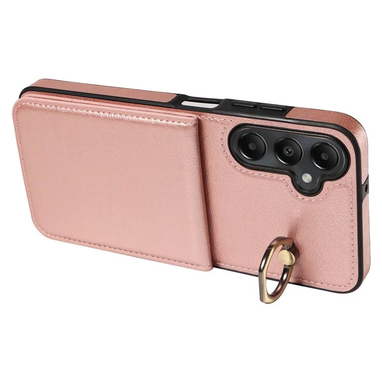 004 For Samsung Galaxy A05s 4G Case Leather Card Holder Kickstand Phone Cover