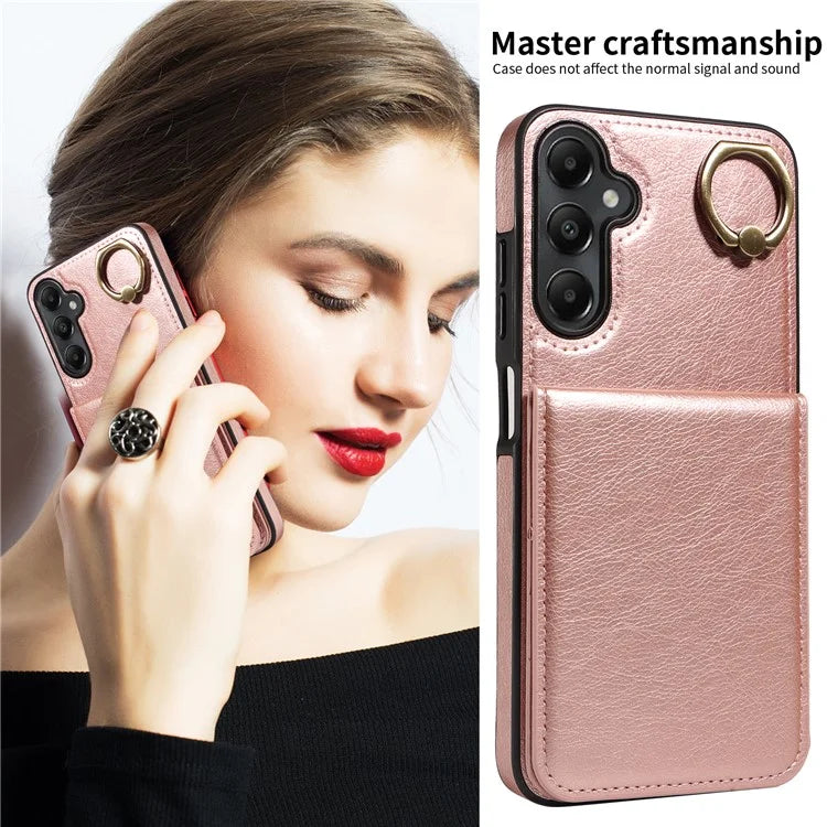 004 For Samsung Galaxy A05s 4G Case Leather Card Holder Kickstand Phone Cover