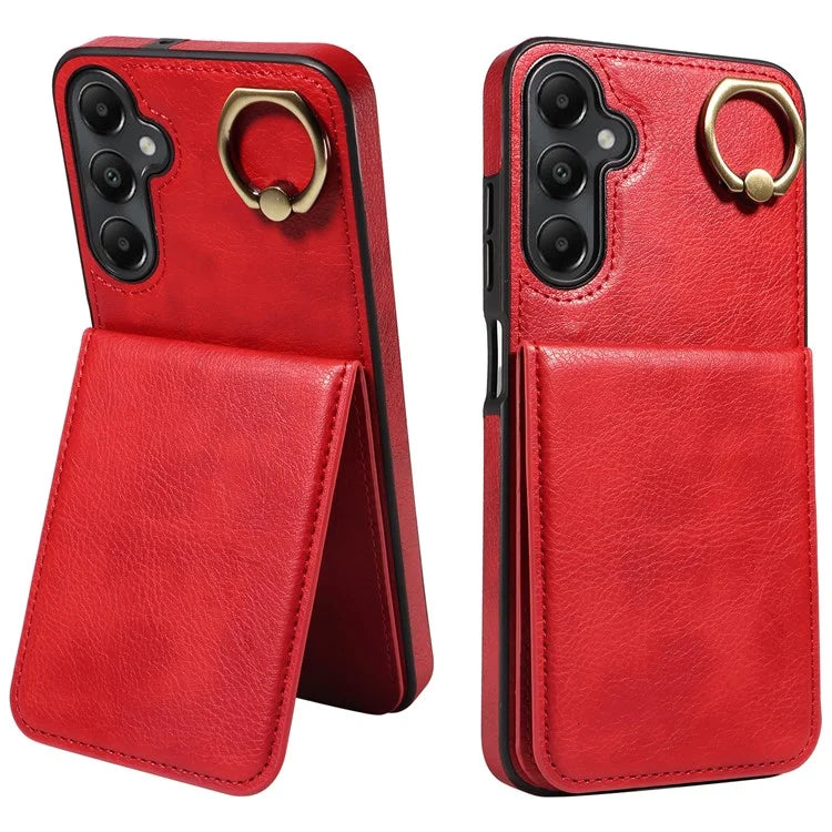 004 For Samsung Galaxy A05s 4G Case Leather Card Holder Kickstand Phone Cover