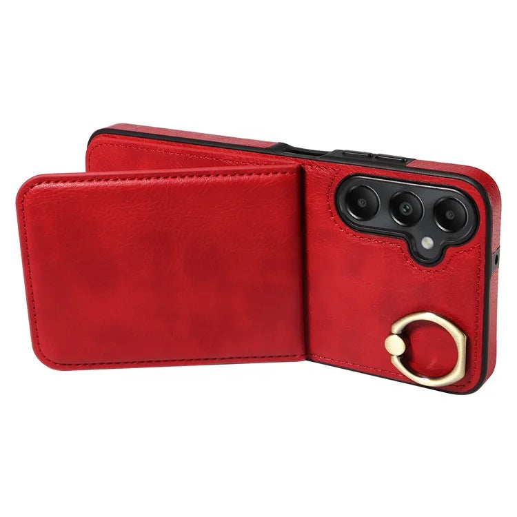 004 For Samsung Galaxy A05s 4G Case Leather Card Holder Kickstand Phone Cover