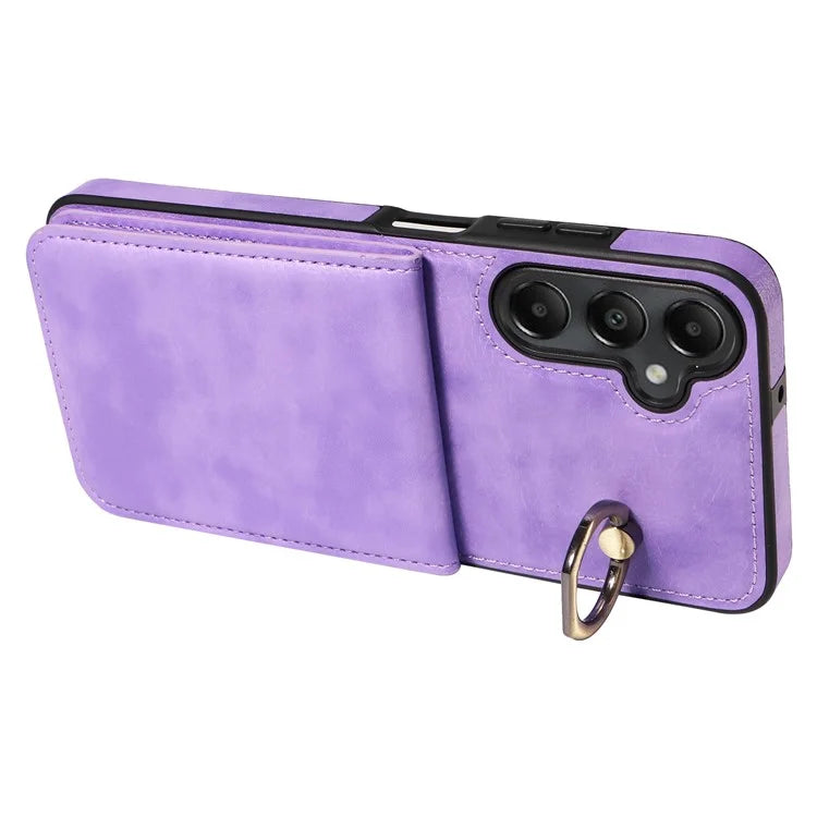 004 For Samsung Galaxy A05s 4G Case Leather Card Holder Kickstand Phone Cover