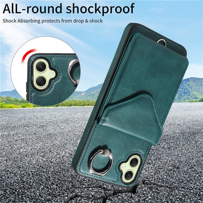 005 For Samsung Galaxy A05 4G Case Card Holder Litichi Grain Leather+TPU Crossbody Phone Cover