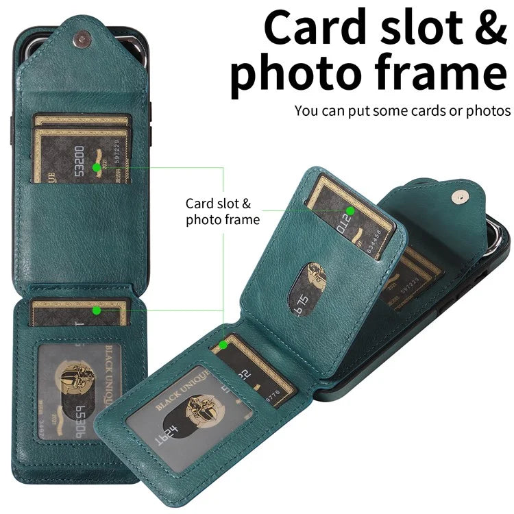 005 For Samsung Galaxy S24+ Case Anti-Drop Ring Leather+TPU Phone Cover with Shoulder Strap