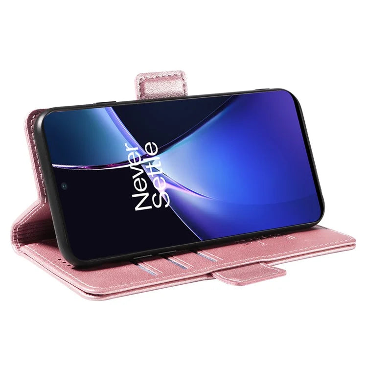 YIKATU YK-003 For OnePlus Nord CE4 Lite 5G / Oppo K12x 5G (China) Case Card Holder Stand Leather Phone Cover