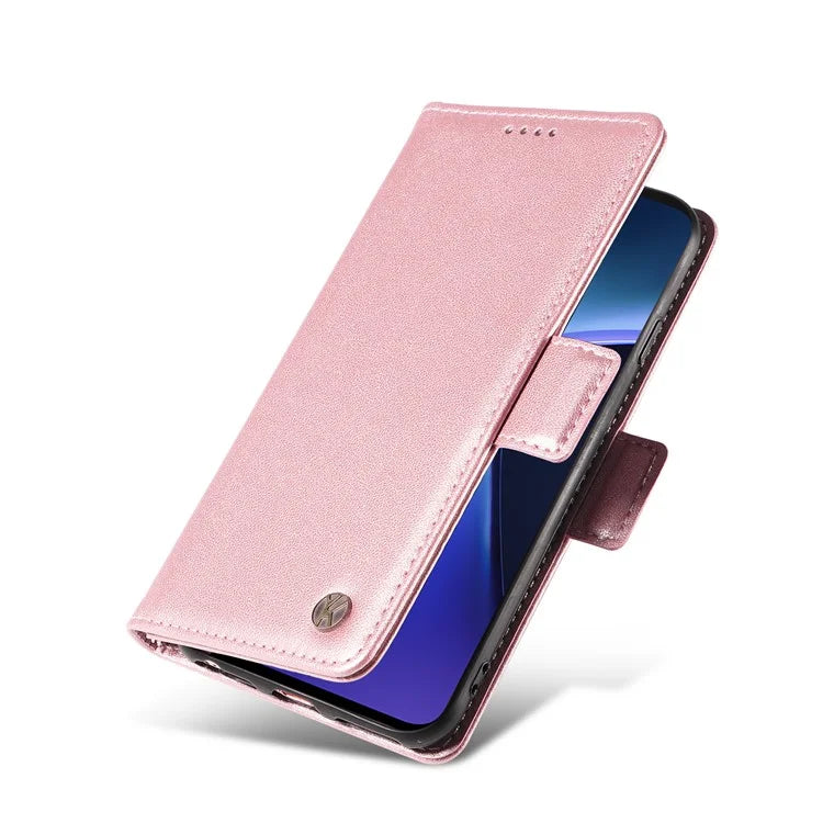 YIKATU YK-003 For OnePlus Nord CE4 Lite 5G / Oppo K12x 5G (China) Case Card Holder Stand Leather Phone Cover
