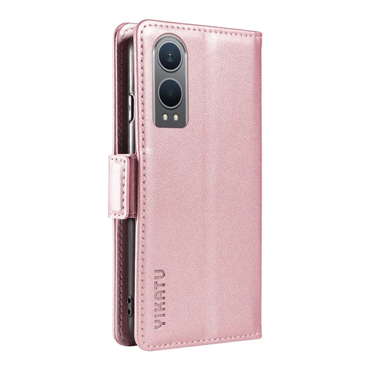 YIKATU YK-003 For OnePlus Nord CE4 Lite 5G / Oppo K12x 5G (China) Case Card Holder Stand Leather Phone Cover