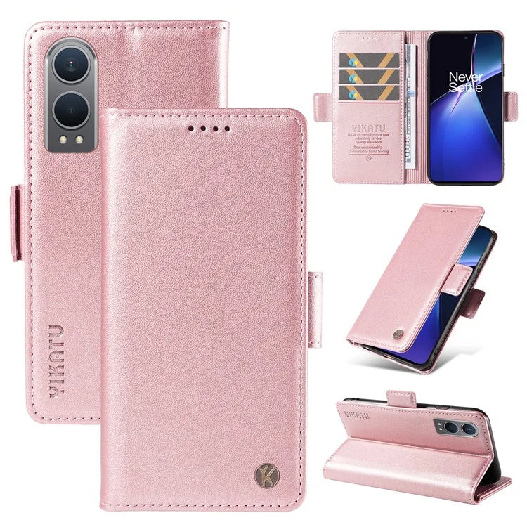 YIKATU YK-003 For OnePlus Nord CE4 Lite 5G / Oppo K12x 5G (China) Case Card Holder Stand Leather Phone Cover