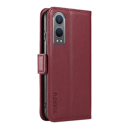 YIKATU YK-003 For OnePlus Nord CE4 Lite 5G / Oppo K12x 5G (China) Case Card Holder Stand Leather Phone Cover