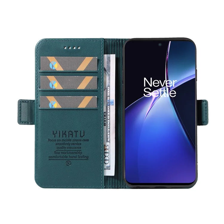 YIKATU YK-003 For OnePlus Nord CE4 Lite 5G / Oppo K12x 5G (China) Case Card Holder Stand Leather Phone Cover