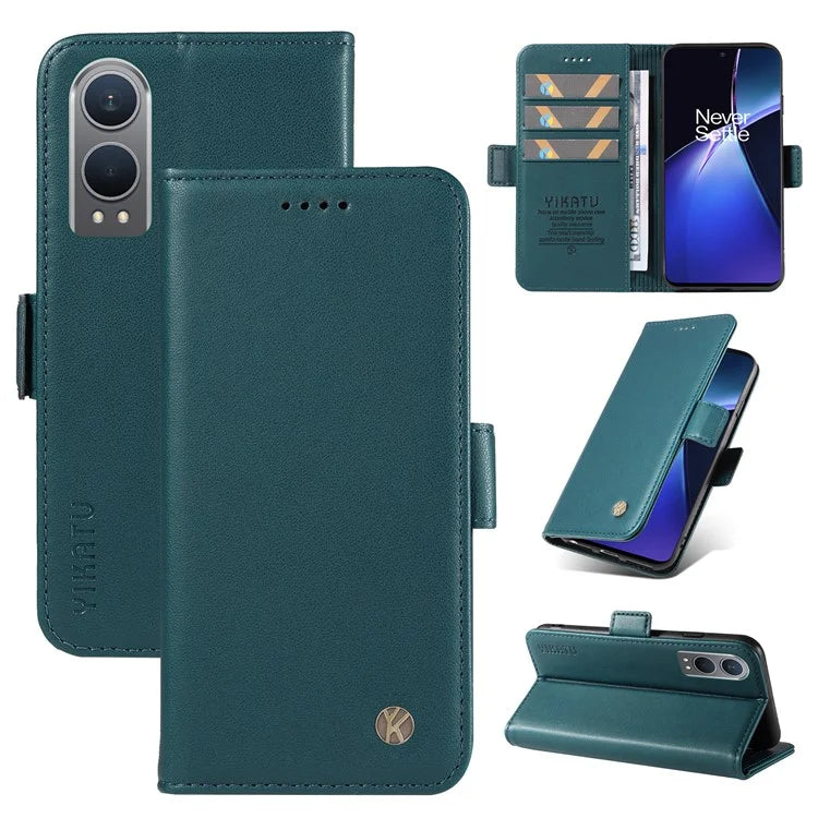 YIKATU YK-003 For OnePlus Nord CE4 Lite 5G / Oppo K12x 5G (China) Case Card Holder Stand Leather Phone Cover