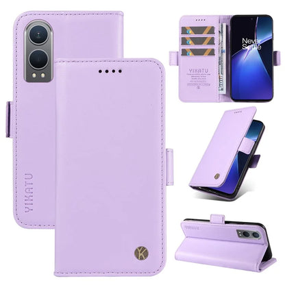 YIKATU YK-003 For OnePlus Nord CE4 Lite 5G / Oppo K12x 5G (China) Case Card Holder Stand Leather Phone Cover