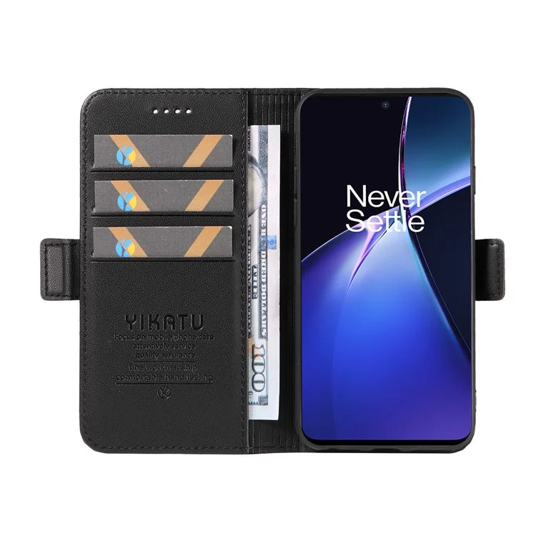 YIKATU YK-003 For OnePlus Nord CE4 Lite 5G / Oppo K12x 5G (China) Case Card Holder Stand Leather Phone Cover