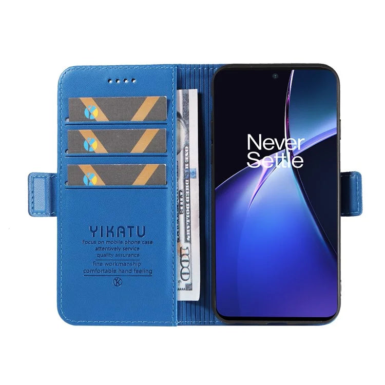 YIKATU YK-003 For OnePlus Nord CE4 Lite 5G / Oppo K12x 5G (China) Case Card Holder Stand Leather Phone Cover