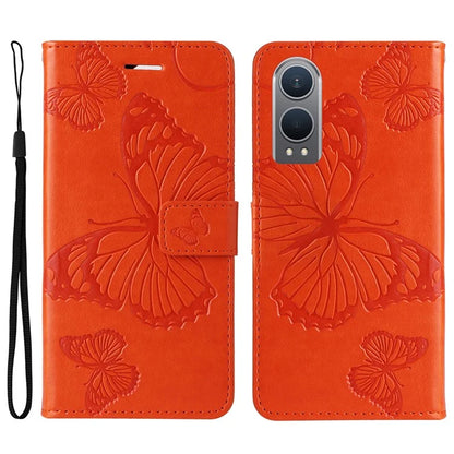 KT Imprinting Flower Series-2 For OnePlus Nord CE4 Lite 5G / Oppo K12x 5G (China) Case Floral Butterfly Leather Phone Cover Card Holder