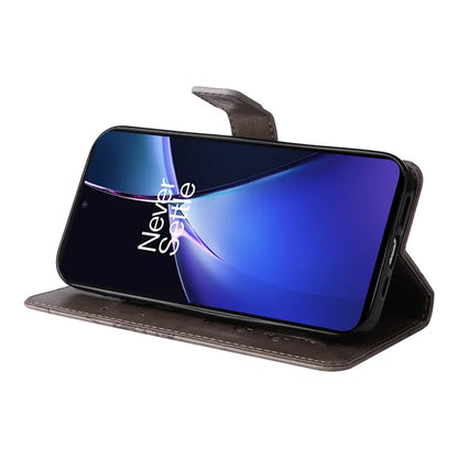 KT Imprinting Flower Series-2 For OnePlus Nord CE4 Lite 5G / Oppo K12x 5G (China) Case Floral Butterfly Leather Phone Cover Card Holder