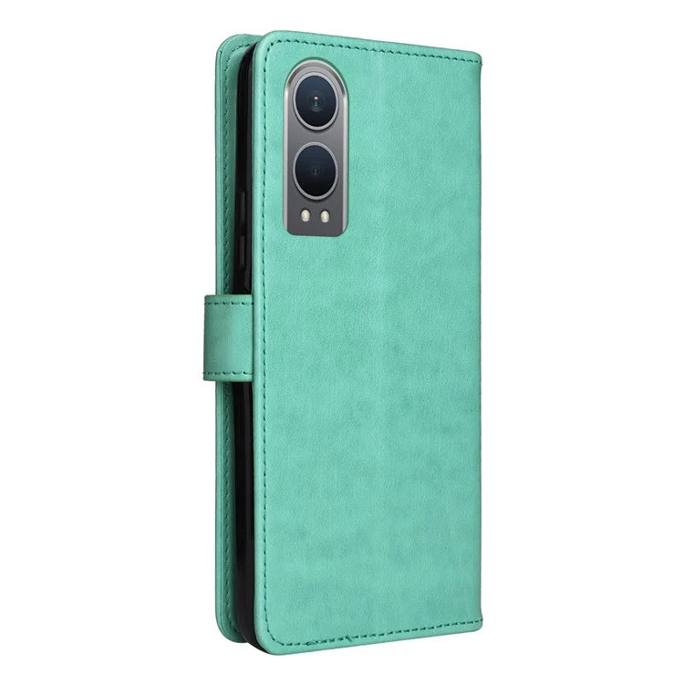 KT Imprinting Flower Series-4 For OnePlus Nord CE4 Lite 5G / Oppo K12x 5G (China) Case Cat Bee Protective Flip Leather Phone Cover