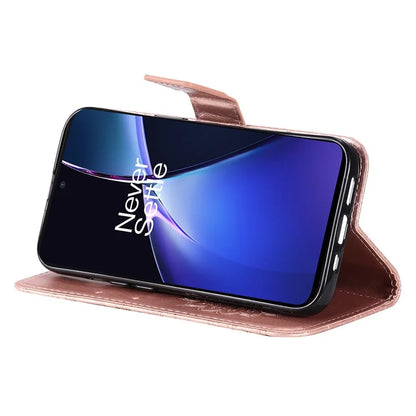 KT Imprinting Flower Series-1 For OnePlus Nord CE4 Lite 5G / Oppo K12x 5G (China) Case Sunflower Leather Card Holder Folio Phone Cover
