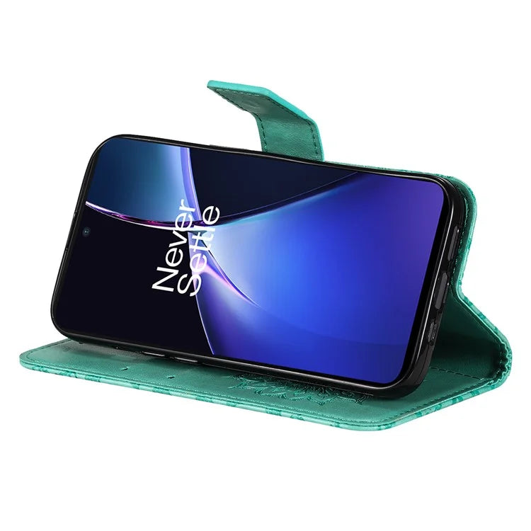 KT Imprinting Flower Series-1 For OnePlus Nord CE4 Lite 5G / Oppo K12x 5G (China) Case Sunflower Leather Card Holder Folio Phone Cover