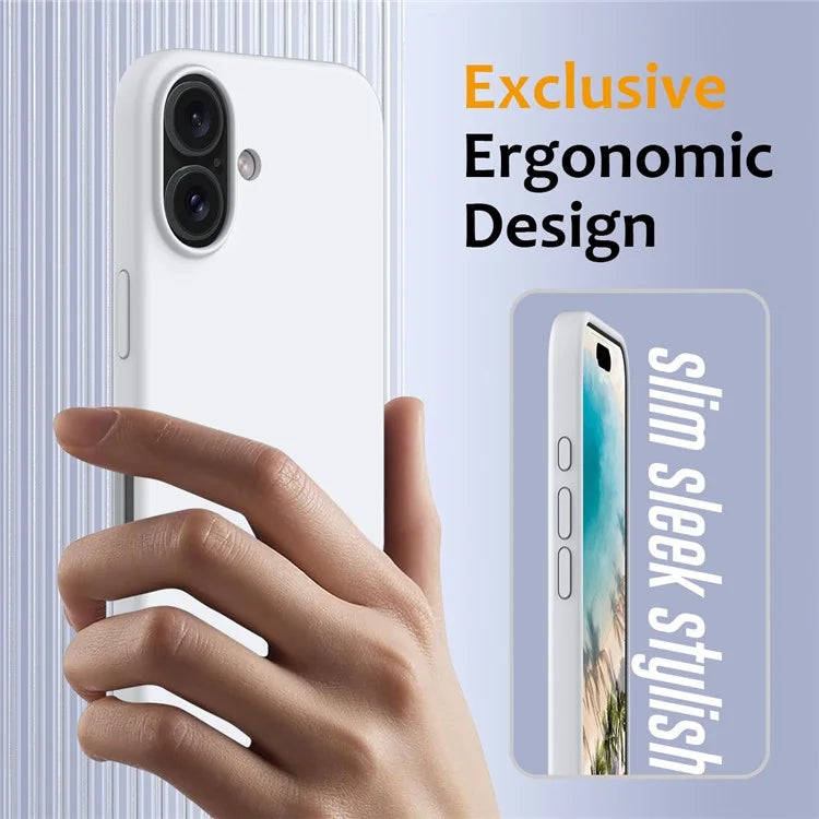 For iPhone 16 Case Compatible with MagSafe Anti-Drop Liquid Silicone Phone Cover