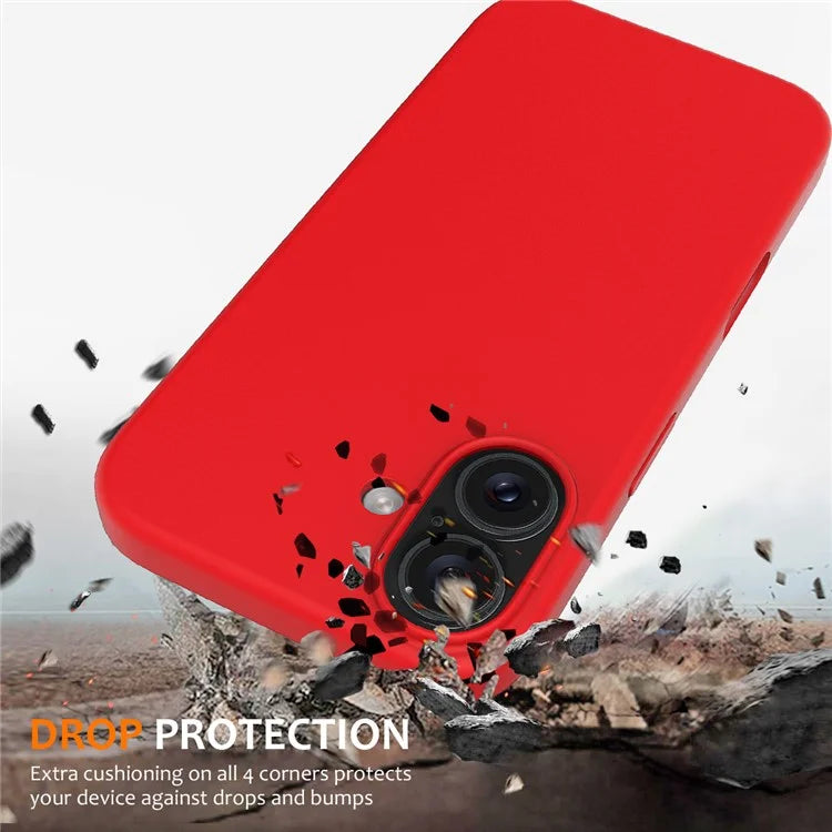 For iPhone 16 Case Compatible with MagSafe Anti-Drop Liquid Silicone Phone Cover