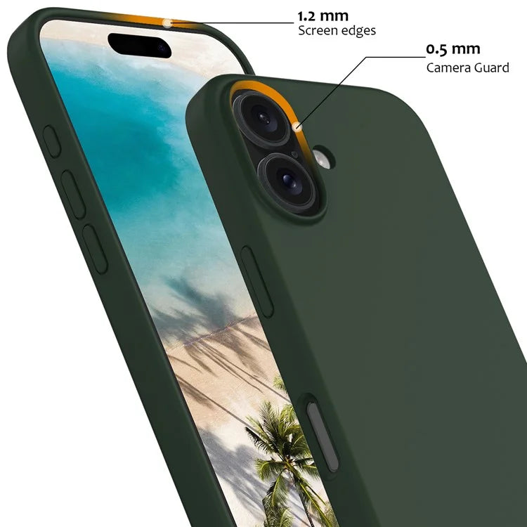 For iPhone 16 Case Compatible with MagSafe Anti-Drop Liquid Silicone Phone Cover