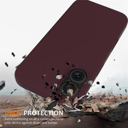 For iPhone 16 Plus Case Liquid Silicone Phone Cover Compatible with MagSafe