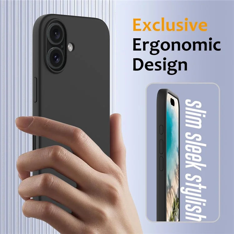For iPhone 16 Plus Case Liquid Silicone Phone Cover Compatible with MagSafe