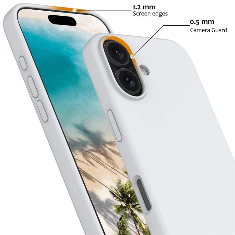 For iPhone 16 Plus Case Liquid Silicone Phone Cover Compatible with MagSafe