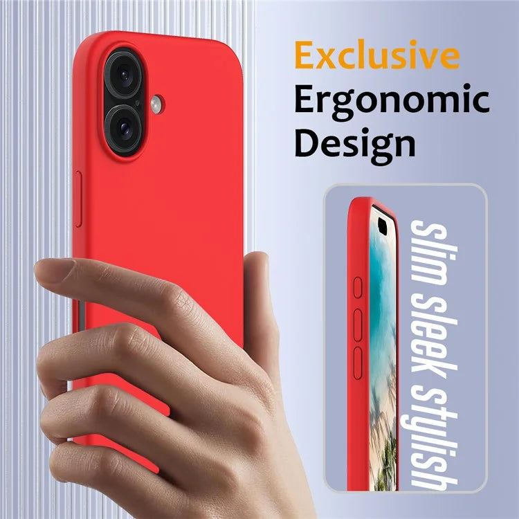 For iPhone 16 Plus Case Liquid Silicone Phone Cover Compatible with MagSafe