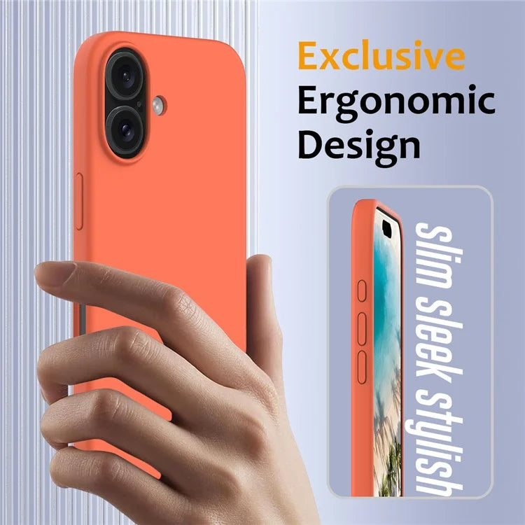 For iPhone 16 Plus Case Liquid Silicone Phone Cover Compatible with MagSafe