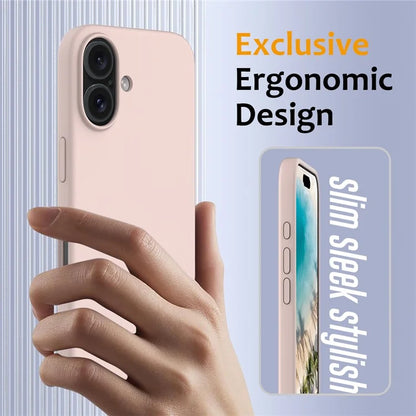 For iPhone 16 Plus Case Liquid Silicone Phone Cover Compatible with MagSafe